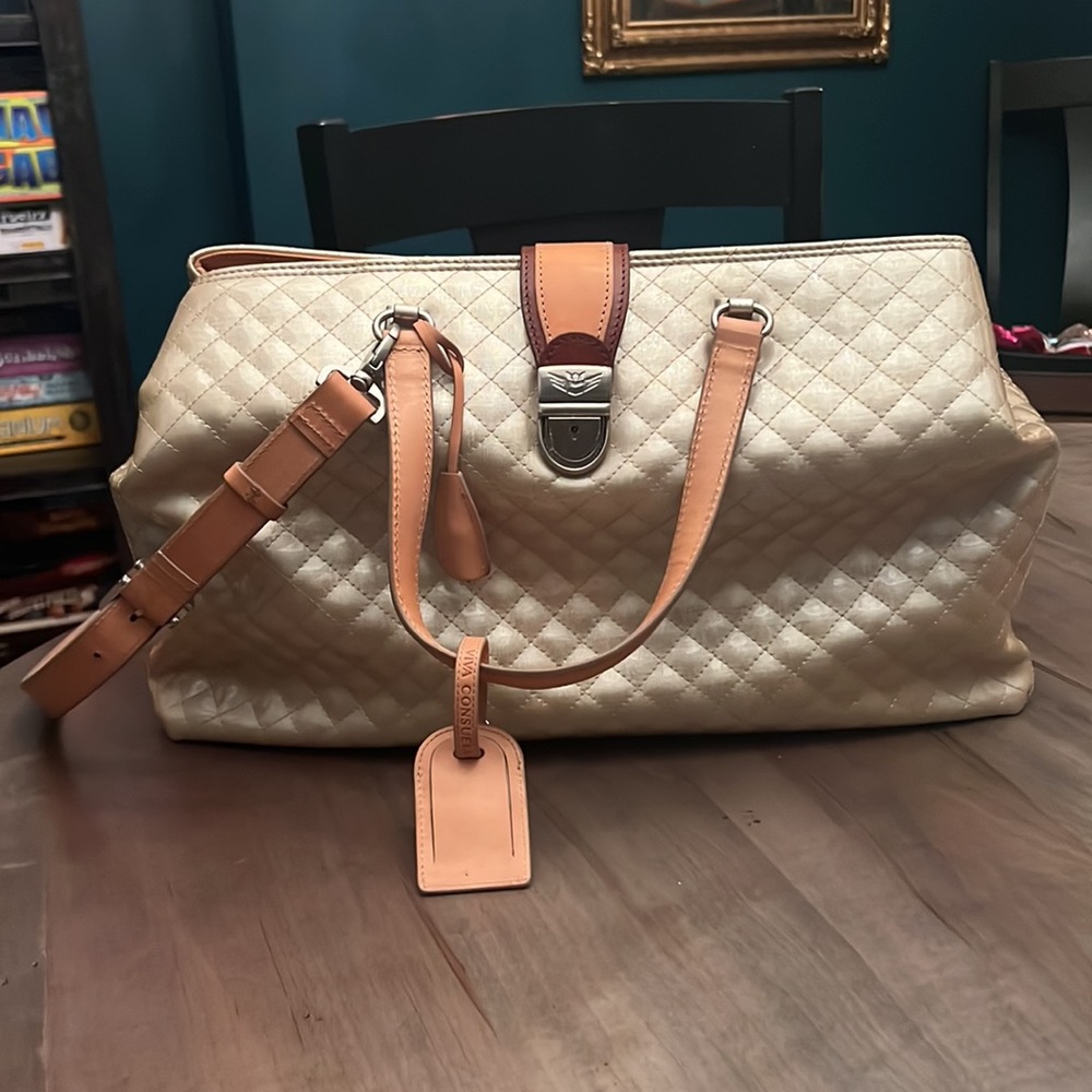 Consuela Champagne Candy Crush Large Handbag NWOT